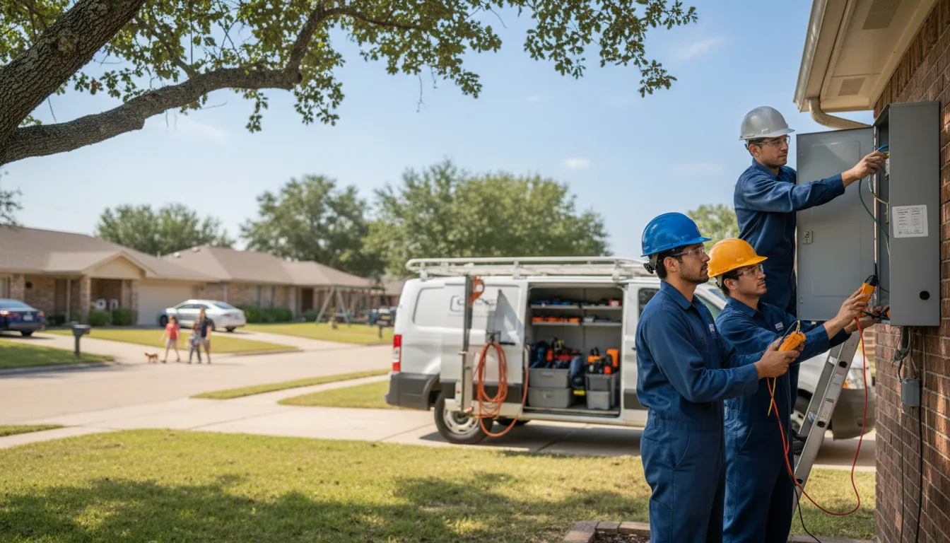 Certified electrician providing emergency electrical services in Lenox, IA